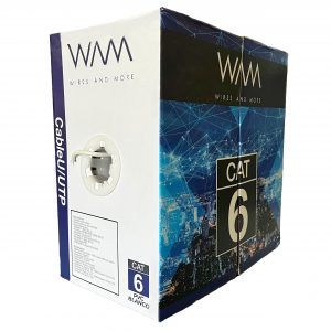 Cable UTP 100% COBRE WAM CAT6 CAT6-PVC-BLANCO Blanco