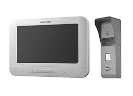 Kit de Videoportero Analógico HIKVISION DS-KIS203-T Gris, Blanco