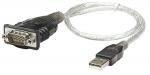 Convertidor de USB a Serial MANHATTAN 205146 Gris