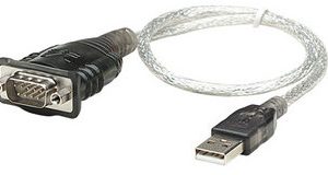 Convertidor de USB a Serial MANHATTAN 205153 Transparente