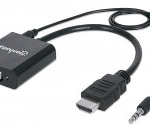 Convertidor  HDMI a VGA MANHATTAN 151559 Negro
