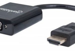 Convertidor HDMI a VGA  MANHATTAN 151436 Negro