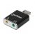 Convertidor USB  a Audio  MANHATTAN 152754 Negro
