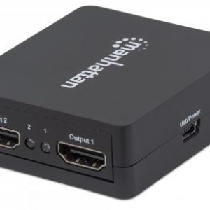 Video splitter MANHATTAN 207652 Negro
