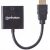 Convertidor  HDMI a VGA MANHATTAN 151467 Negro