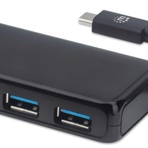 Conector Múltiple de 4 Puertos para USB MANHATTAN 164924 4 puertos