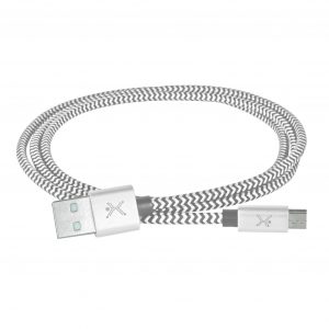 Cable USB A  Micro USB PERFECT CHOICE PC-101680 Plata
