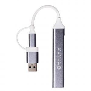 Concentradores Hub Naceb Technology NA-0124 Gris