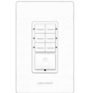 Botonera de 7 Escenas Inteligente ZIGBEE  Orvibo T10S7ZW-1UO Blanco