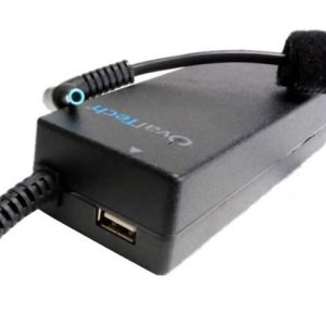 Adaptador para Computadora Portatil  OVALTECH 19.5V/4.62AH C/Blister + USB OTAC-E76 Negro