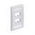 Placa Ejecutiva PANDUIT CFPE4WHY Color blanco