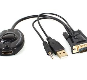 Convertidor VGA a HDMI BROBOTIX 150620 Negro