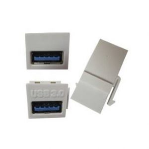 JACK USB COPLE H-H V3.0  BROBOTIX 065630  065630 Negro