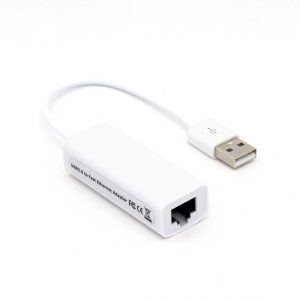 Adaptador BROBOTIX USB V2.0 A RJ45 497592 Blanco