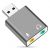 Convertidor USB a Audio 7.1 BROBOTIX 263571 Gris