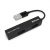 Hub USB V2.0, Compacto, 4 Puertos, Negro  BROBOTIX 497677 4 puertos
