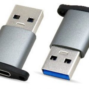 Adaptador USB V3.0 Tipo A Macho,  a Tipo C He BROBOTIX 6000342 Negro