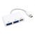 Convertidor USB V3.0 Tipo C a USB Tipo C, 2 U BROBOTIX 6000311 Blanco