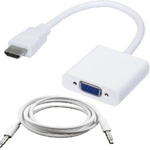 Convertidor  HDMI a VGA BROBOTIX 110964B Color blanco
