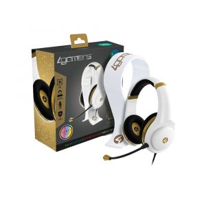Auriculares 4Gamers XP-GOLDR-WHT-4G Blanco