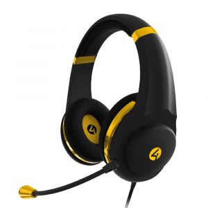 Auriculares Gaming 4Gamers XP-GOLDBLK-M-4G Negro
