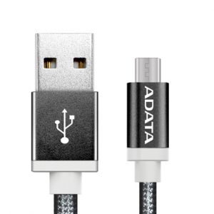 Cable Micro USB ADATA  AMUCAL-100CMK-CBK AMUCAL-100CMK-CBK Negro