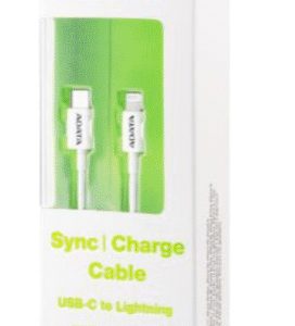 Cable USB-C a Lightning ADATA AMFICPL-1M-CWH Blanco