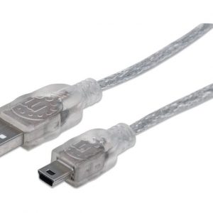Cable USB MANHATTAN 333412 Transparente