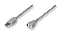 Cable USB 1.1  MANHATTAN 165211 Gris