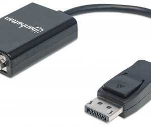 Adaptador Displayport a VGA MANHATTAN 151962 Negro