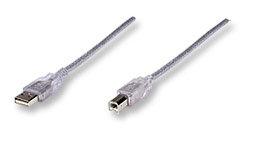 Cable USB MANHATTAN 340465 Transparente