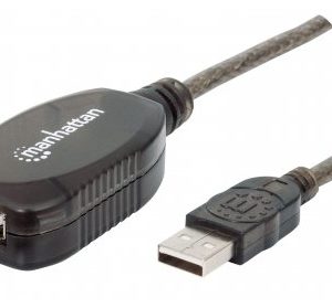 Cable USB - Extensión MANHATTAN 151573 Negro