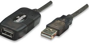 Cable USB MANHATTAN 150958 Negro
