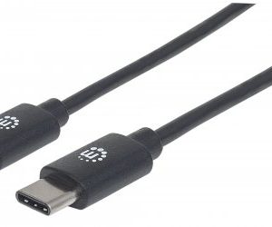 Cable USB C MANHATTAN 354868 Negro