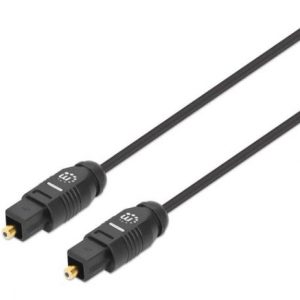 Cable de Audio Digital Optico Toslink  MANHATTAN 356077 Negro