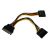 CABLE SATA P/CORRIENTE DOBLE A.6 BROBOTIX 180824 SATA