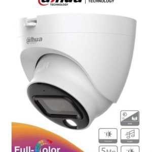 Cámara Domo Dahua Technology DAHUA HAC-HDW1509TLQ-A-LED - Cámara Domo Full Color de 5 MP con micrófono/ 3.6 mm con 88°.color 24/7 HAC-HDW1509TLQ-A-LED Interior y exterior