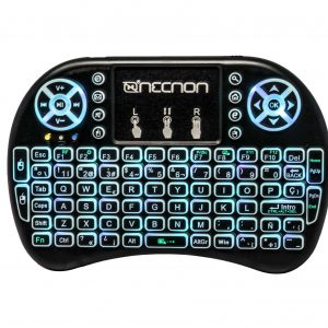 Control Remoto con Mousepad y Teclado NECNON NCR-01 NBCR0101RG Negro