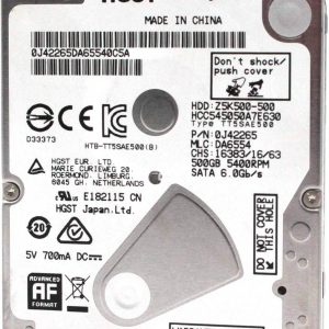 Disco Duro HITACHI HCC545050A7E630 500 GB
