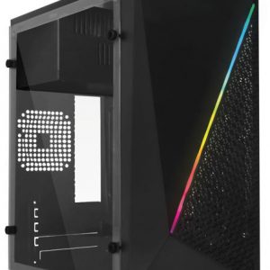 Gabinete  ACTECK KIOTO GC460 RGB ESSENTIAL AC-933070 Negro