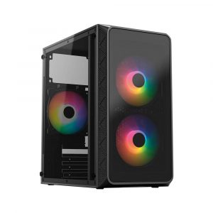 Gabinetes para Computadoras ACTECK DOOM PRO CRYSTAL GI730C AC-939225 Negro