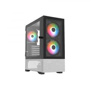 Gabinetes Gaming Balam Rush Nitrox Crystal  5500CBW Legend Series BR-93898921 Blanco