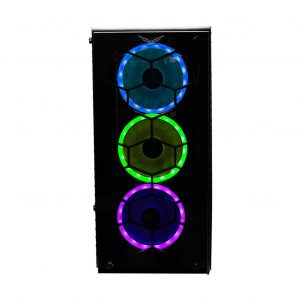 Gabinete Gaming Naceb Gaming HYDRA Crystal Case NA-0602 Negro