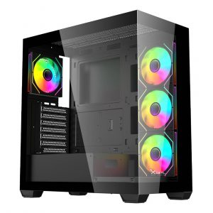 Gabinetes Gaming Xzeal XZCGB08B Negro
