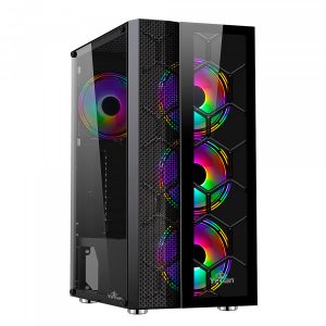 Gabinete Gaming Yeyian Case Rapture Series 2500 YCH-7S3V-01BK Negro
