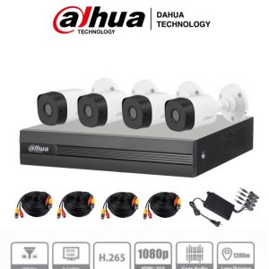 Kit de Videovigilancia  Dahua Technology DH-KIT/XVR1B04-I/4-B1A21N-0360B KITXVR1B04-I+4B1A21 4
