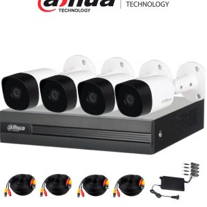Kit de videovigilancia Dahua Technology DH-KIT/XVR1B04H-I/4-B2A51N-0280B-S2 KIT/XVR1B04H-I/4-B2A51N-0280B-S2 Interior y exterior