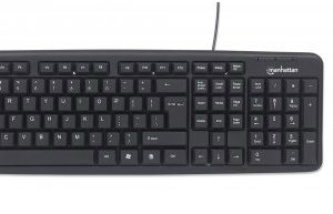 Kit de mouse y teclado MANHATTAN 178464 Negro
