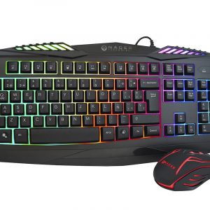 Kit de Teclado y Mouse Gaming Naceb Technology NA-617 Negro