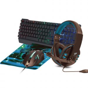 Kit Gaming 4 en 1 NECNON NGC-PEGASUS NBCGPG0341 Azul